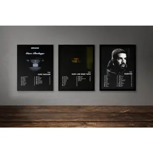 Drake Poster Unframed  Set Of 15 Album Poster Unframed  | Honestly, Nevermind | Views | Care Package | So Far Gone | Scorpion | Thank Me Later | Her  Style 2
