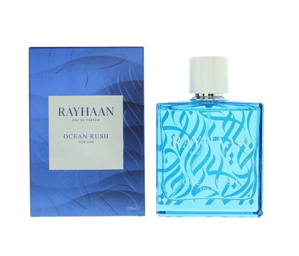 Rayhaan Men's Ocean Rush EDP Spray 3.38 oz (100ml)