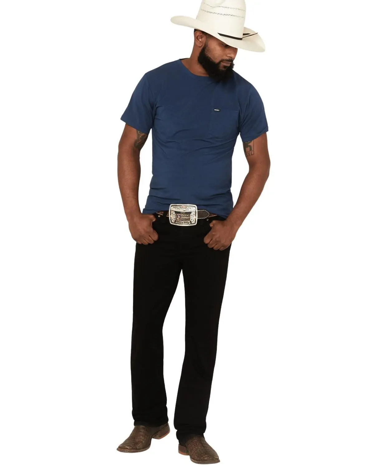 Moonshine Spirit Men's Night Star Wash Decker Slim Straight Stretch Denim Jeans - Mssp22j87