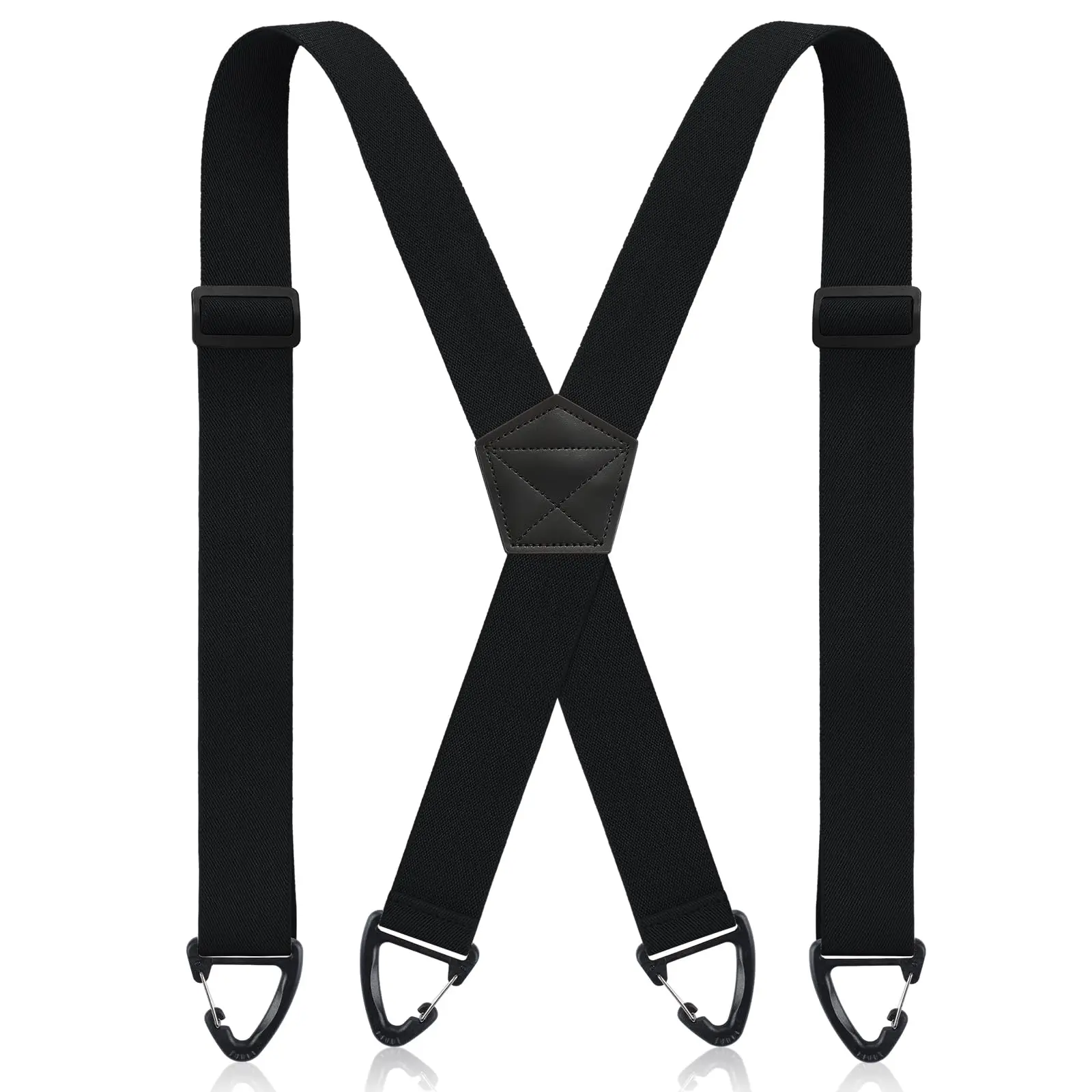 Suspenders for Men Heavy Duty, X Back Hidden Suspender 1.5" Under Clothing, Adjustable Work Suspenders for Men Women