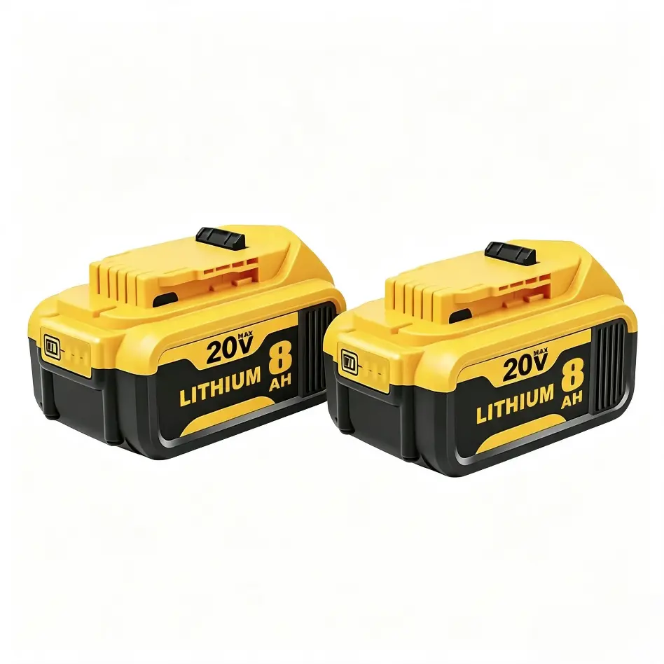 2pcs DeWalt Replacement Battery，8000mAh 20V MAX Battery Replacement for DEWALT DCB204 DCB205 DCB200, Lithium Ion Battery Compatible with DEWALT 20V MAX Cordless Drills, Saws, Blowers & Power Tools