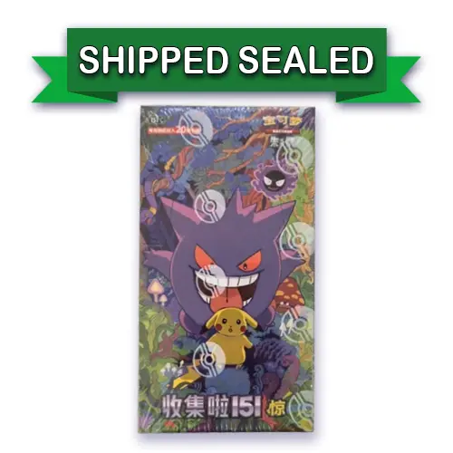 151 surprise slim booster box Pokemon Chinese and Jumbo [Simplified Chinese] Pokemon 151 Booster Box Pokemon