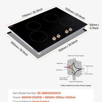 4 Burner --6000W 【 30 inch】