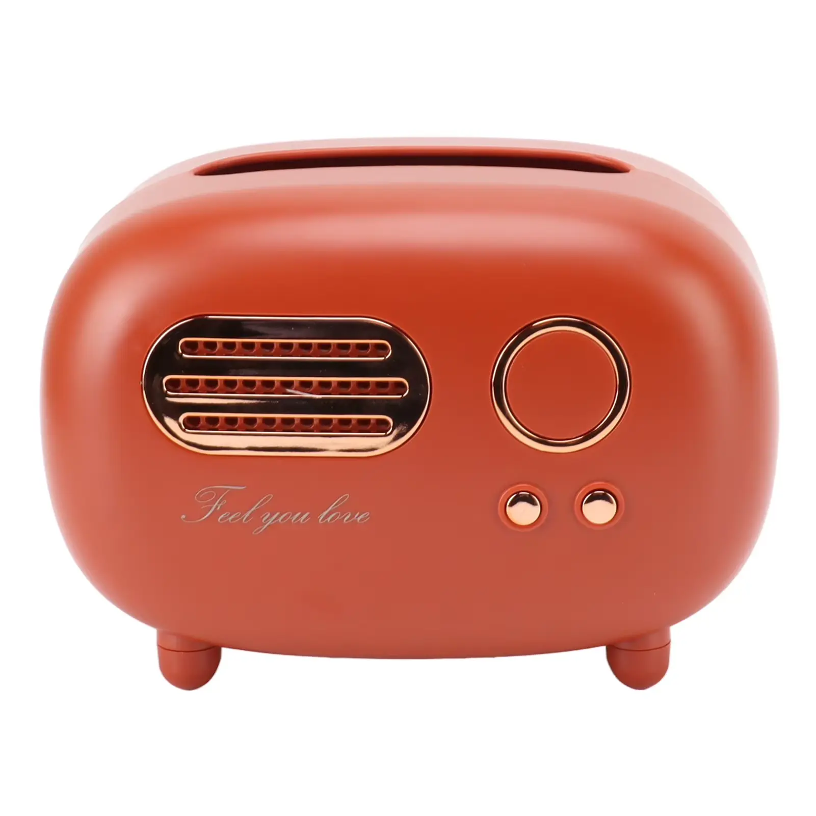 Vintage Radio Tissue Box Super Technology Retro Radio Tissue Box Plastic Multifunctional Beautiful for Bathroom for Kitchen EECOO