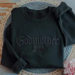 Godmother Embroidered Sweatshirt, Godmother Proposal Gift, Godmother Crewneck, Godmother Announcement Gift, Mother's Day Gift