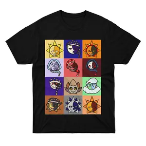 T-Shirt Sun Sleeve And Girl Moon Unisex Show Friend Gang Family Women Boy Gift for Men