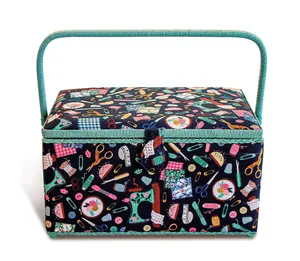 Sewing Basket, XL, Aqua Notions