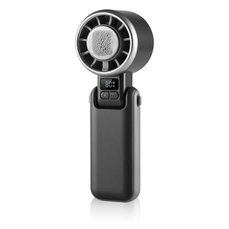 3-in-1 Portable Turbo Fan | 5 Speed Rechargeable Handheld Neck Desk Fan, Quiet Personal Fan for Outdoor Travel Camping