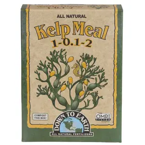 Down to Earth Organic Kelp Meal Fertilizer Mix 1-0.1-2, 0.5 Lb tilizers tilizers tilizers Down To Earth All Natural Fertilizers