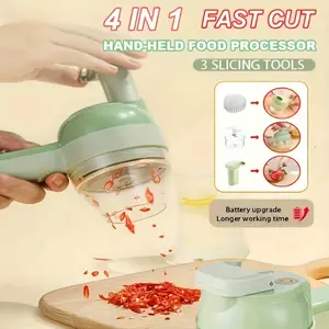 4-in-1 Multifunctional Portable Meat Grinder & Vegetable Cutter