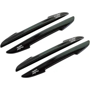 Black Car Door Edge Guard Trim Molding Crash Scratch Protector Pcs