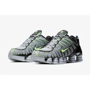 Nike Shox TL Wolf Grey Lime Blast AV3595-005 Men's Fashion Shoes New