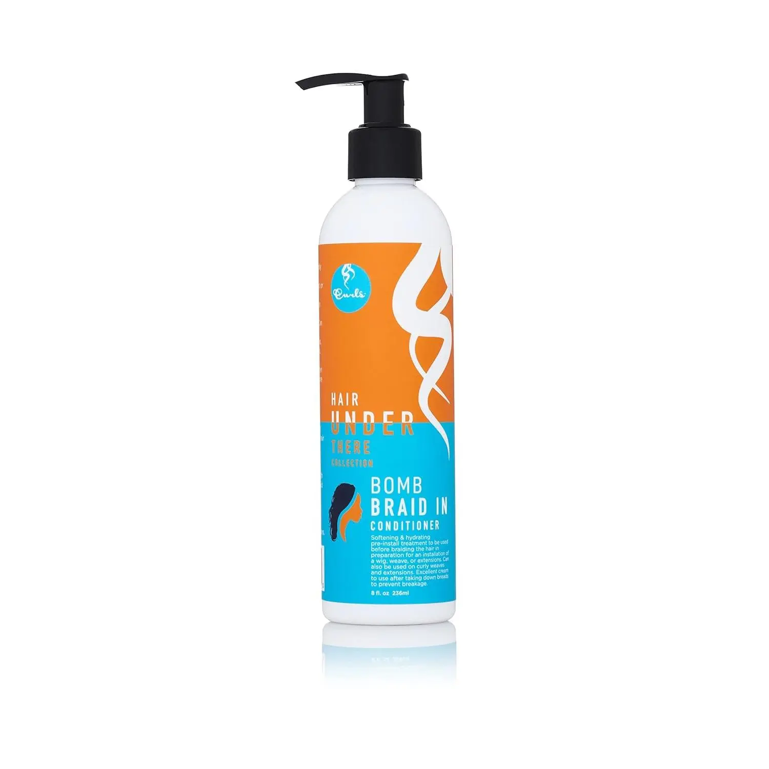 CURLS Bomb Braid In Leave-In Conditioner, Hydrating Moisture & Conditioning Treatment for Natural Curls & Protective Styles, For a Regular Curl Routine for Adults, Alcohol-Free, 8 fl oz, Protective Styles For Natural Hair