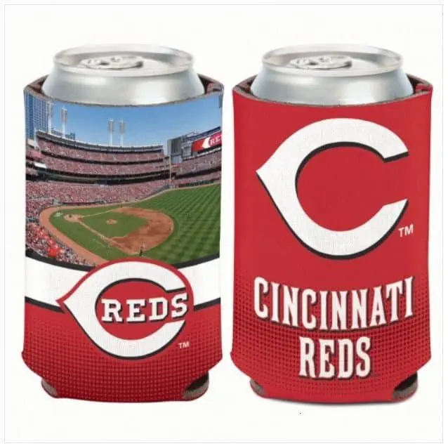 Cincinnati Reds Stadium Can Cooler 12 Oz. Koozie