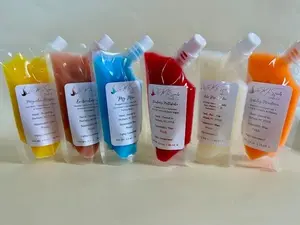 Spring Scented 3.0 Ounce Squeezable Wax Pouches Made with Coconut Wax - Non-Toxic, Smokleless, Home Decor & Fragrance Cream Flower Highly candle making business