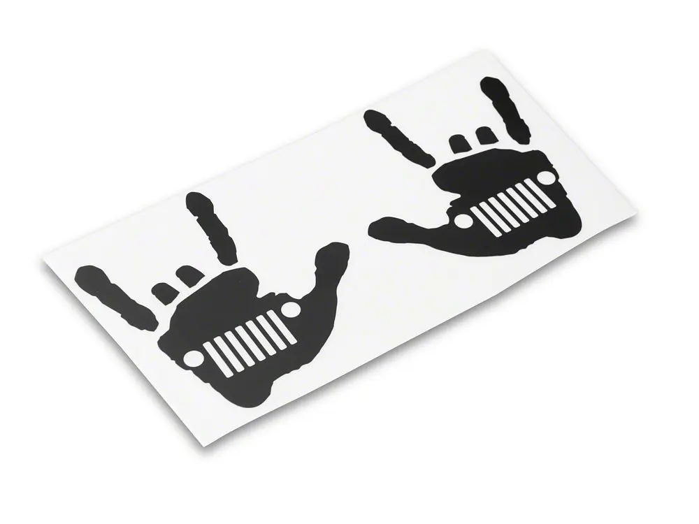 Jeep Licensed by RedRock Jeep Metal Grille Decal; Matte Black (20-25 Jeep Gladiator JT)