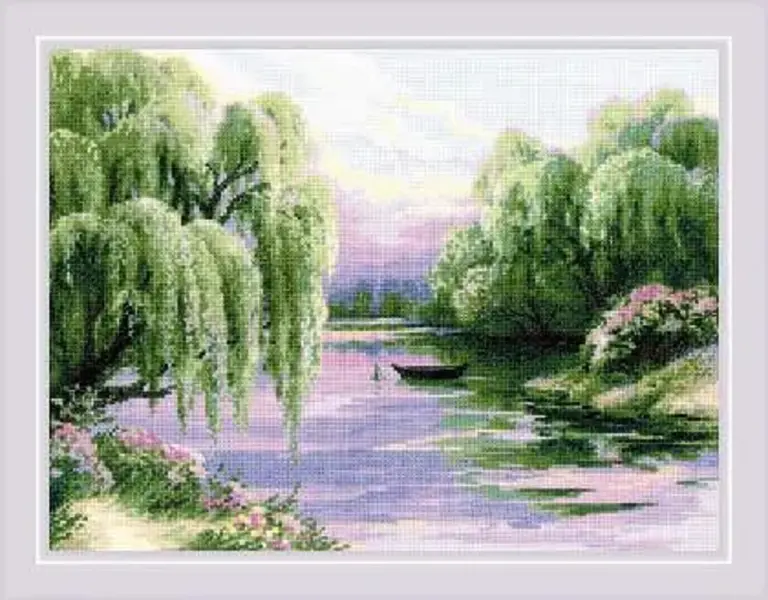 Quiet Morning Counted Cross Stitch Kit by Riolis R2012