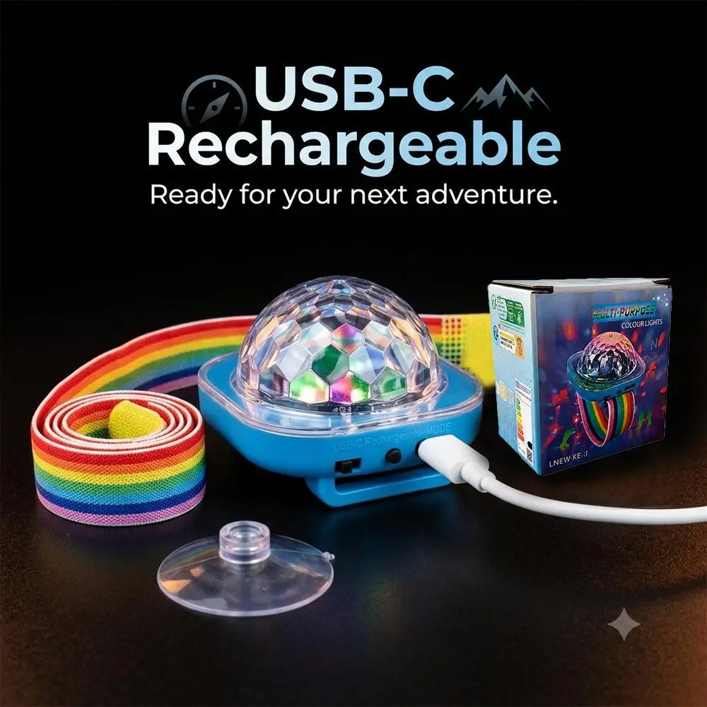 USB charging kids Disco Wrist Light Toy,Cool lighting Party Wearable Disco Ball Light ,Mini Wrist Disco Light Projection Party Light. For kids gift,kids toy Club Rave Festival,Birthday Party Supplies ,Home & Car decor projector decoracion luces room