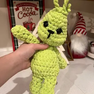 Mean One Crochet Baby Snuggler - Handmade Crochet Christmas Gift diy crochet custom gift