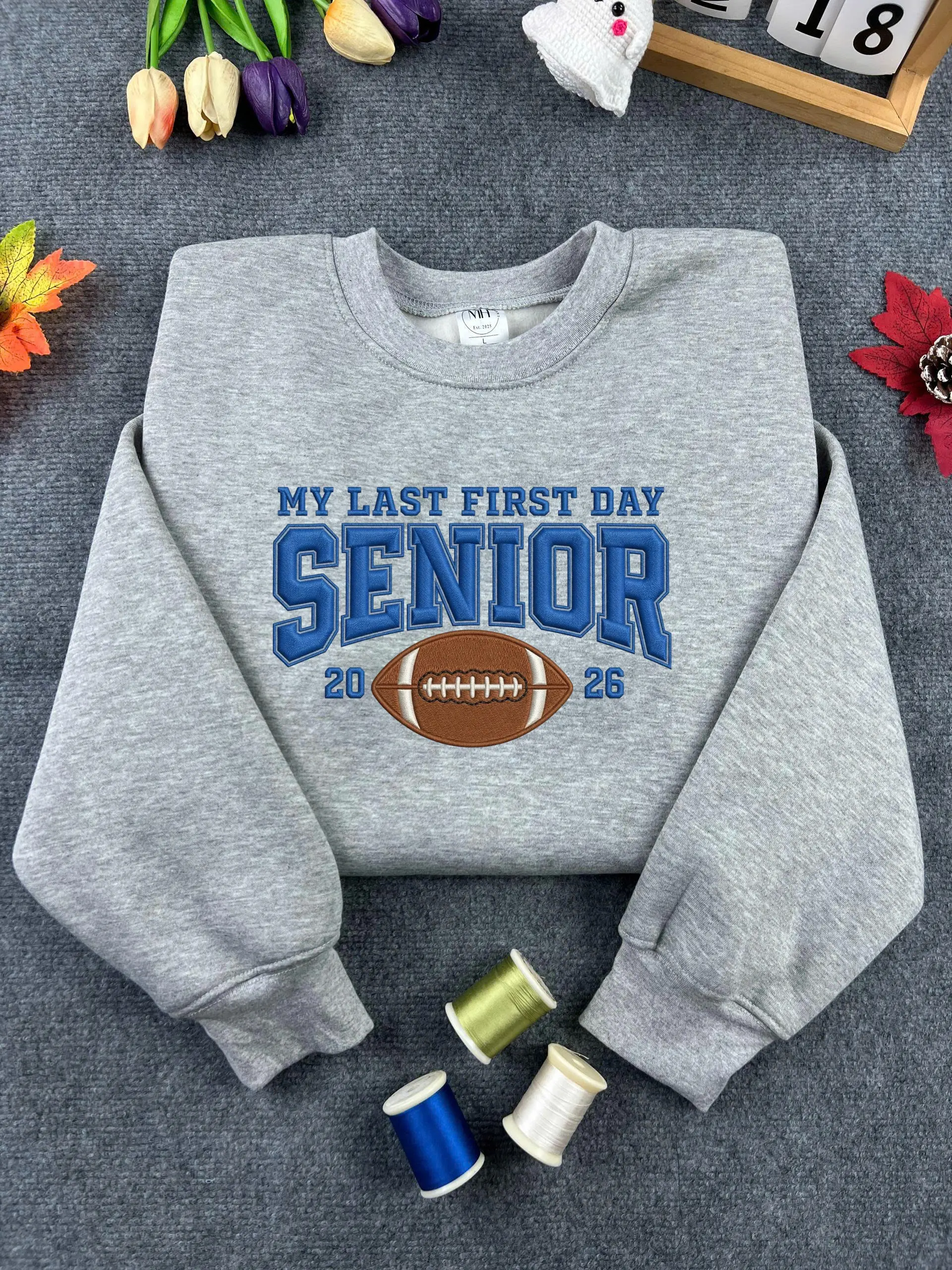 Unisex 2026 Senior Rugby Sweater with Embroidered Design