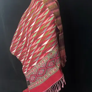 Hand - Stitched Dhaka Shawl : Nepali Scarf For Women