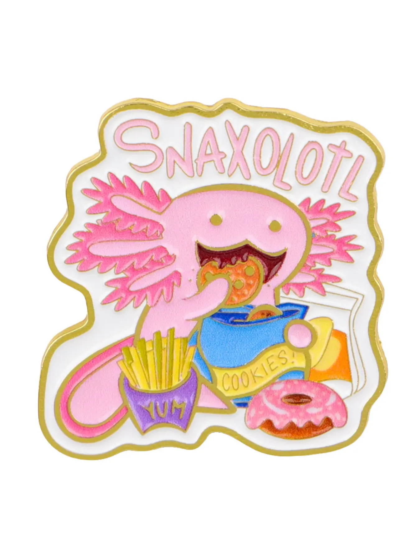 Adorable Axolotl Animal Pin Brooch, Hat Pins, Cute Backpack and Hat Decoration, Perfect Gift for Friends, Casual Style, All Seasons Accessory