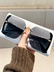 2026 New Unisex Large Frame Fashion Glasses, Retro Design for Daily Wear, Photography, Travel, Beach, All Seasons