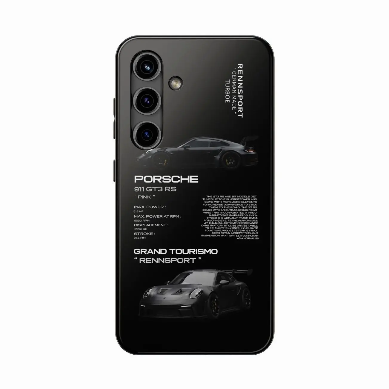 PORSCHE 911 GT3 RS PHONE CASES Compatible with iPhone 7, 8, X, 11, 12, 13, 14, 15, 16 17 & Samsung Galaxy S21, S22, S23 & S24 S25 series P