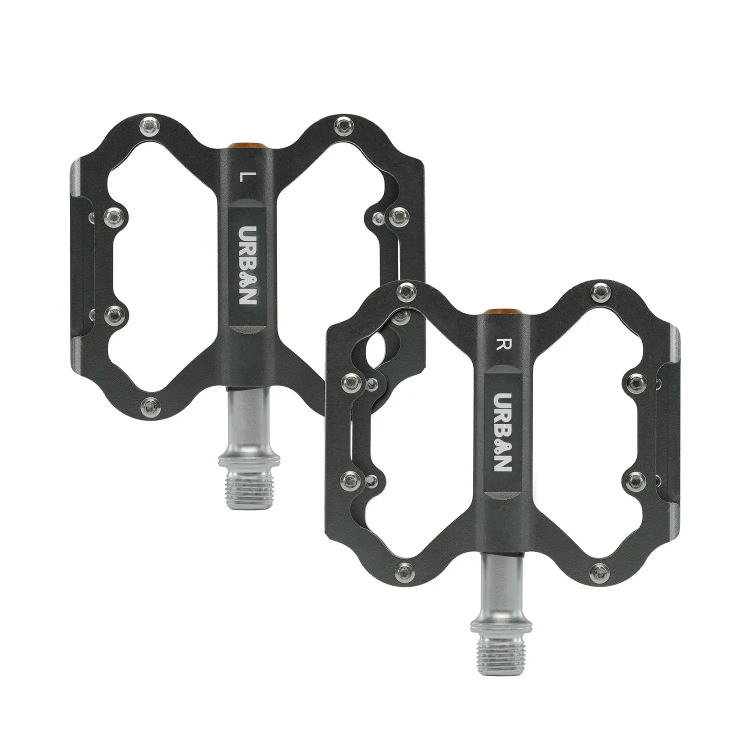 Lightweight Flat Platform MTB Pedals - Silver Lightweight Flat Platform MTB Pedals - Silver