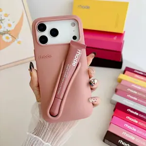 RHODE Lip Treatment Phone Case for iPhone 11–17 Pro Max – Minimal Design, Fashion Style