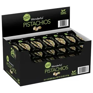 Wonderful Pistachios, Roasted and Salted 1.5 oz., 24 pk. Wonderful Pistachios, Roasted and Salted 1.5 oz., 24 pk.