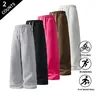 Men's 2-Pack Baggy Polyester Sweatpants - Menswear Plain Streetwear Clothing, Mid-Waist Elastic Waist Drawstring Casual Bottoms, Loose Fit Black & Light Gray Trousers