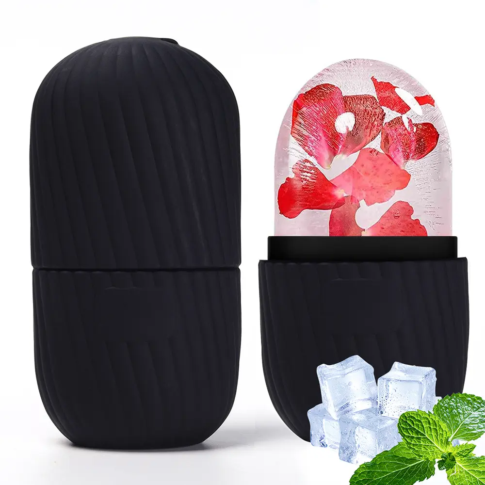 Ice Roller for Face and Eye, Ice Face Roller, Ice Roller Skin Care Tools Gifts for Women , Preppy Cute Silicone Ice Mold Stuff for Beauty
