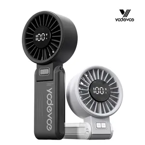Yodevoe portable handheld turbine fan, 100 wind speed settings, USB rechargeable mini fan, with adjustable lanyard, suitable for outdoor travel, a gift for both men and women.