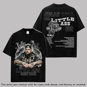 The Little Ass Shed Tour - Jelly Premium Cotton Shirt V2, Country Rock Outlaw Fans, Blue-collar America Fans, Country Rap Music Graphic Tee, Concert Tour Merch Shirt, Vintage Streetwear Unisex Tee, Fan Gift