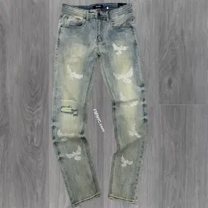 KD - Slim Rhinestones Denim - Blue - 2241A