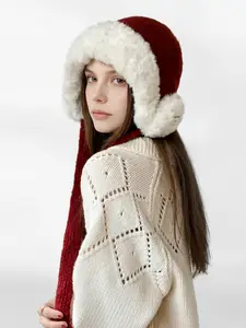 Original design, trendy and fashionable cycling hat suitable for cyclists, winter-thickened and warm ear protection hat (not limited by head circumference or age)