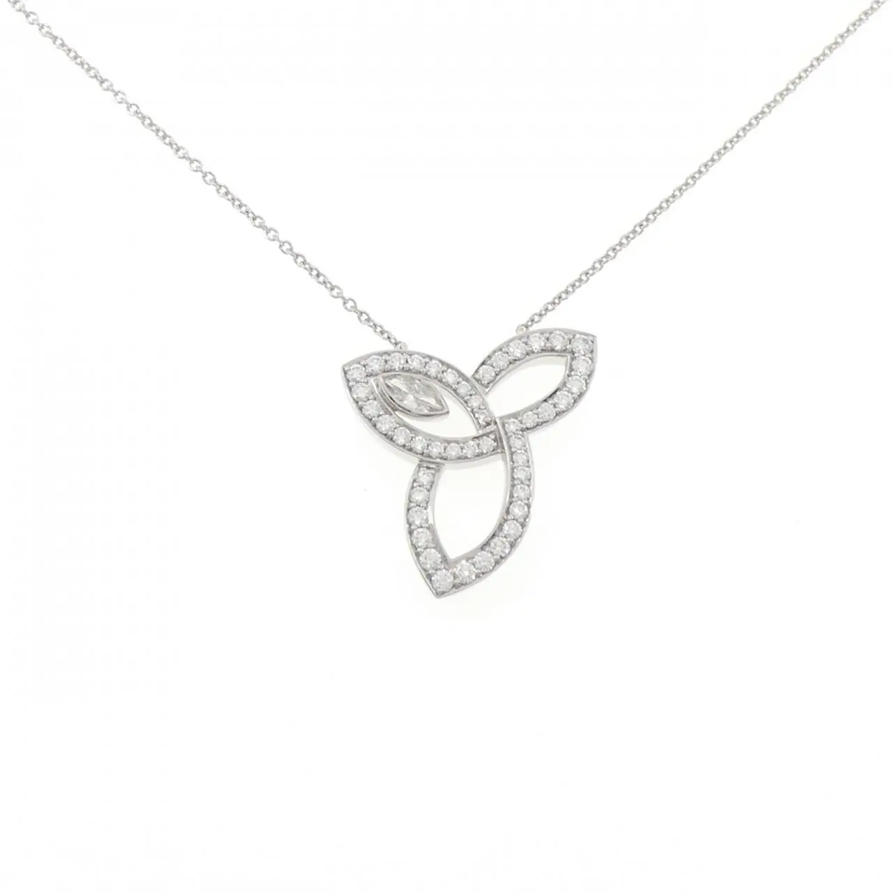 Harry Winston Lily Cluster Platinum Diamond Necklace