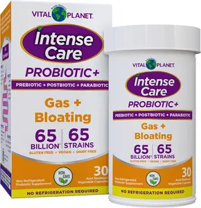 Vital Planet - Intense Care Gas & Bloating Probiotics, 30 Capsules