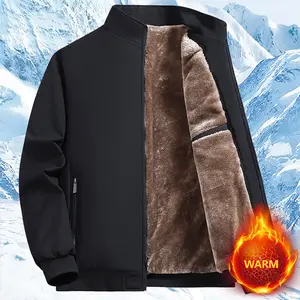 Fleece Lined Men’s Winter Coat | Ultra Warm with Stand Collar | Outdoor Cold Weather Essential