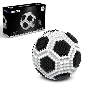 Soccer Building Block Set for Adults 437 Pieces STEM Educational Toys Miniature 3D Models Ages 14+ Versatile Set for Unique Decorative Pieces
