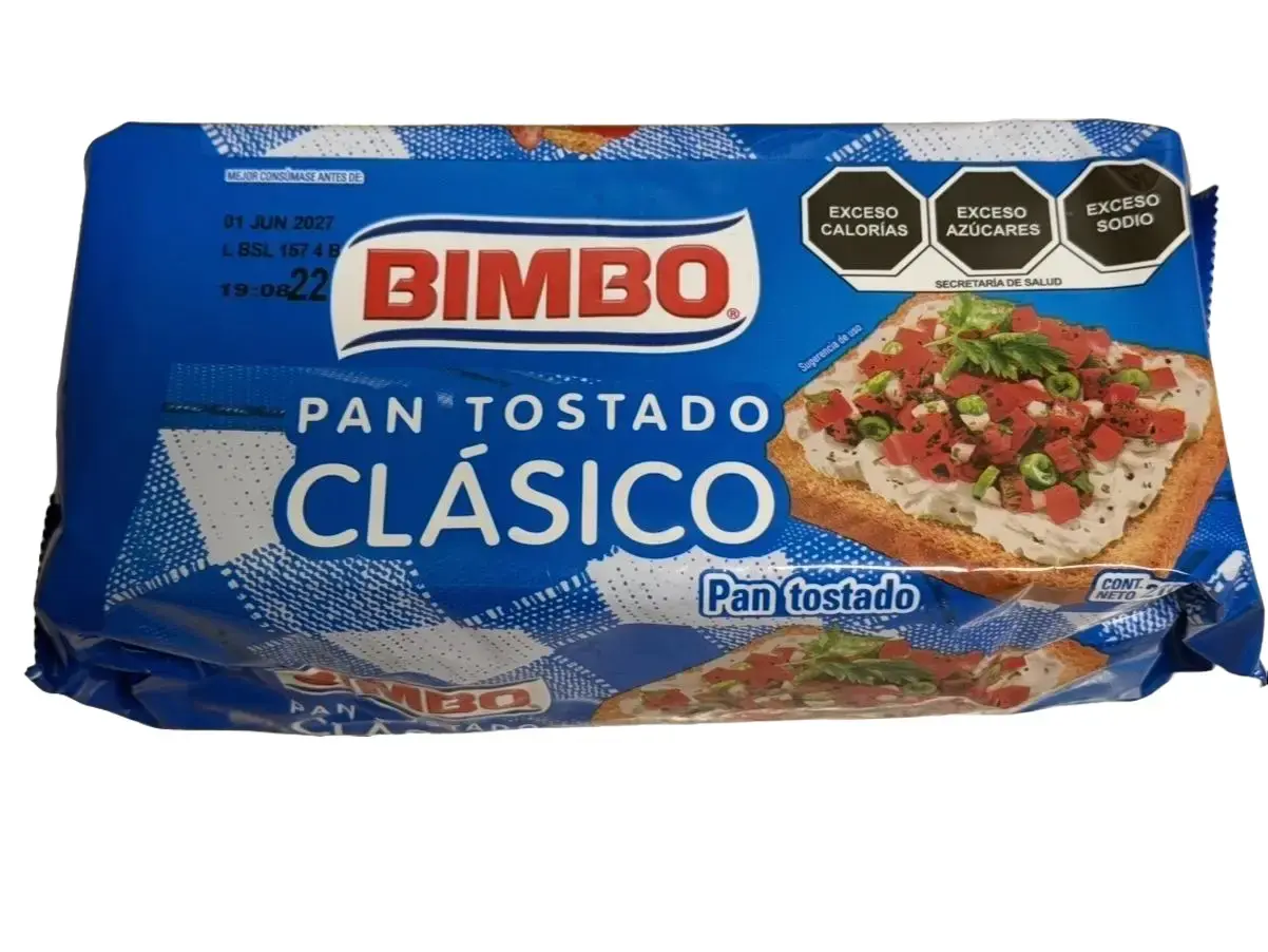 Bimbo Pan Tostado Clásico – Classic Toasted Bread – 210 g (7.41 oz)