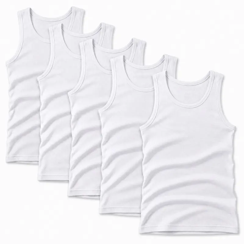 Gildan Men's 5-Pack Cotton Ribbed A-Shirt Tank Tops – White/Assorted Colors Gildan Men's 5-Pack Cotton Ribbed A-Shirt Tank Tops – White/Assorted Colors