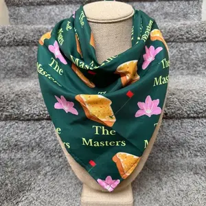 All Things Masters Bandana, Green Pimento Cheese Scarf, Golf Fan Head Scarf, Azalea Accessory