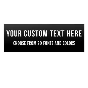 Custom Bumper Magnet - Personalized Bumper Magnet - Customizable Bumper Magnet - Create Your Own - 10'' x 3'' - Choose Font and Color - Bumper Sticker Truck Car Car Accessories Gift