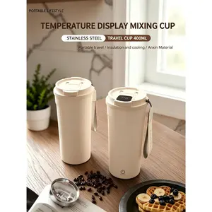2026 New Food Grade Electric Mixer Cup Portable Sports Water Bottle Charging Version Automatic Soy Milk Maker Double Straw Coffee Cup Gym Office