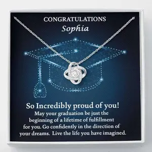 Daughter Necklace, Personalized Graduation Gift For Her 2024 , College Graduation Gift For Her, High School, Senior Graduation, Class Of 2024, Jewelry Message Card, Necklace Gifts For Birthday, Anniversary, Christmas Day, Thanksgiving