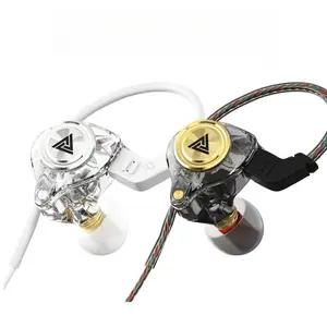 QKZ AK3-FiLe Earphone with 3.5mm Jack, Dynamic Driver Monitor, 10Hz-20000Hz Frequency Response, 17Ω Impedance, 109dB Sensitivity, Magnetic Connector