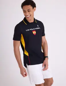 SPAIN SHIELD PERFORMANCE PIQUE POLO SHIRT