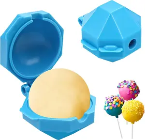 2 PCS Round Cake Pop Mold Shapes Press Set for Home Bakers DIY Accessories Perfect for Creating Cute Uniform Cake Pops